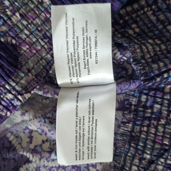 Esprit Paisley Long Sleeve Blouse - Picture 12 of 14